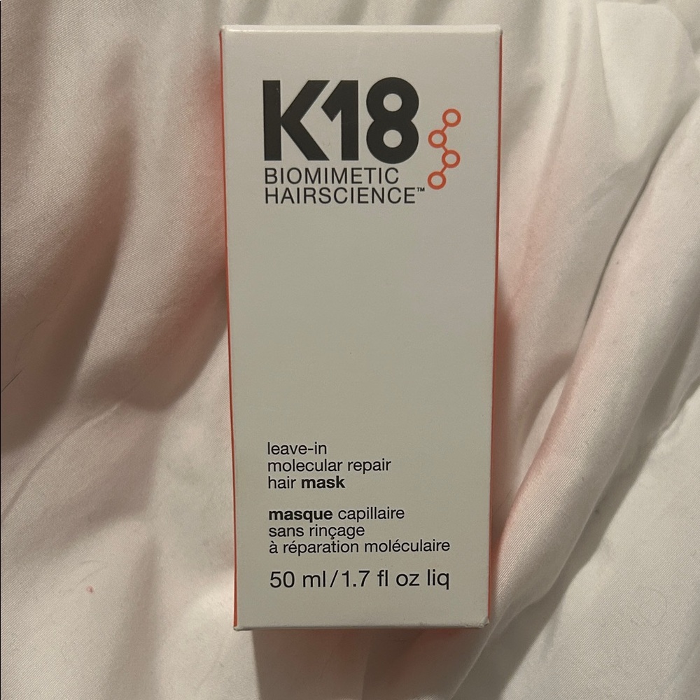 K18 Biomimetic Hairscience Leave-In Molecular Repair Hair Mask - White